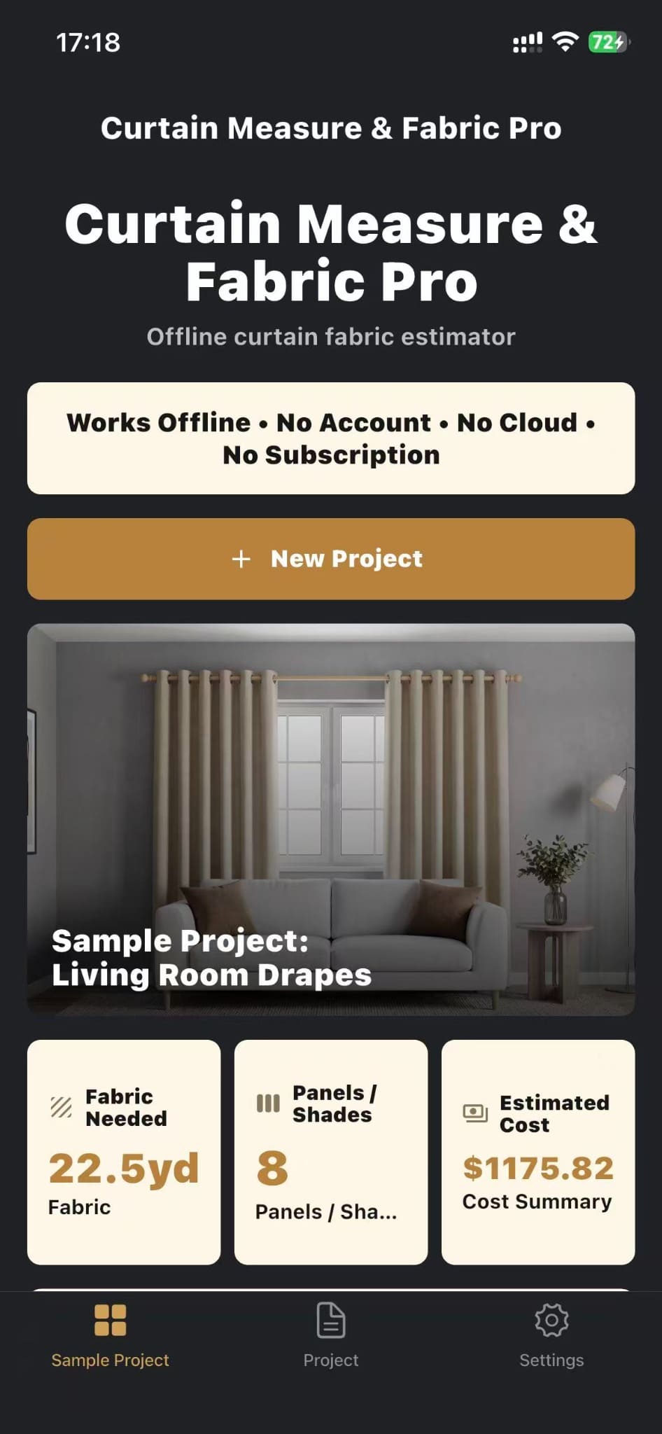 Home screen